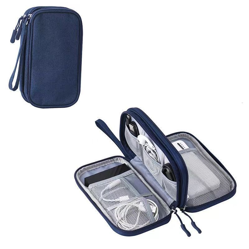 Headset Power Cord Storage Box Waterproof Multifunctional Data Cable Storage Bag Portable Three-Layer Dustproof Storage Bag - Image 4