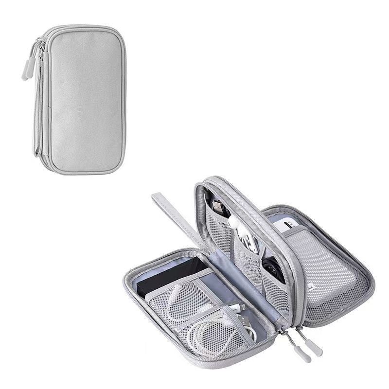 Headset Power Cord Storage Box Waterproof Multifunctional Data Cable Storage Bag Portable Three-Layer Dustproof Storage Bag - Image 3