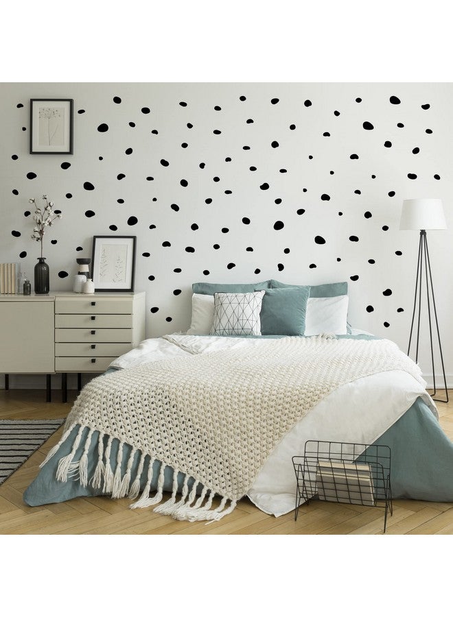 WALL PALZ Decalcomania Irregular Black Dots Wall Decals - Set of 216 Small Dalmation Dot Wall Stickers for Classroom Bedroom Living Room Nursery Bathroom Decor Removable Peel and Stick Indoor Wall Decor - Image 2