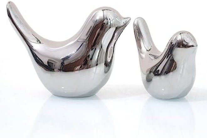Notakia Small Animal Statues Home Decor Modern Style Birds Decorative Ornaments for Living Room, Bedroom, Office Desktop, Cabinets (Black  2Pcs) - Image 3