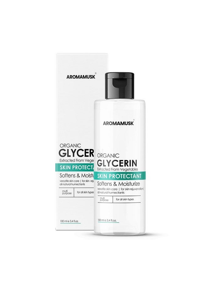 AromaMusk Organic And Pure Vegetable Glycerine For Face & Skin (100 Ml) - Image 1