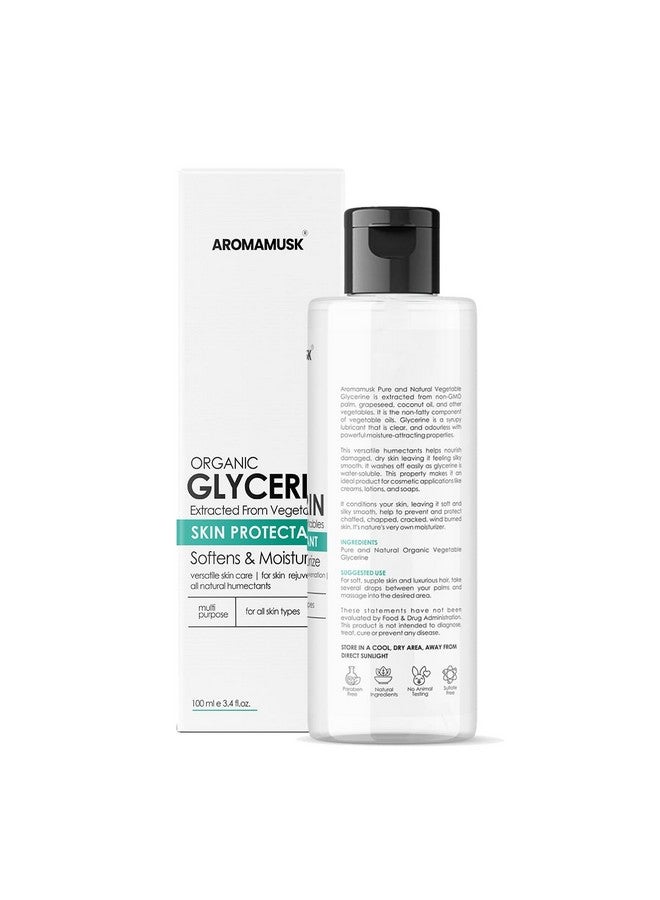 AromaMusk Organic And Pure Vegetable Glycerine For Face & Skin (100 Ml) - Image 2