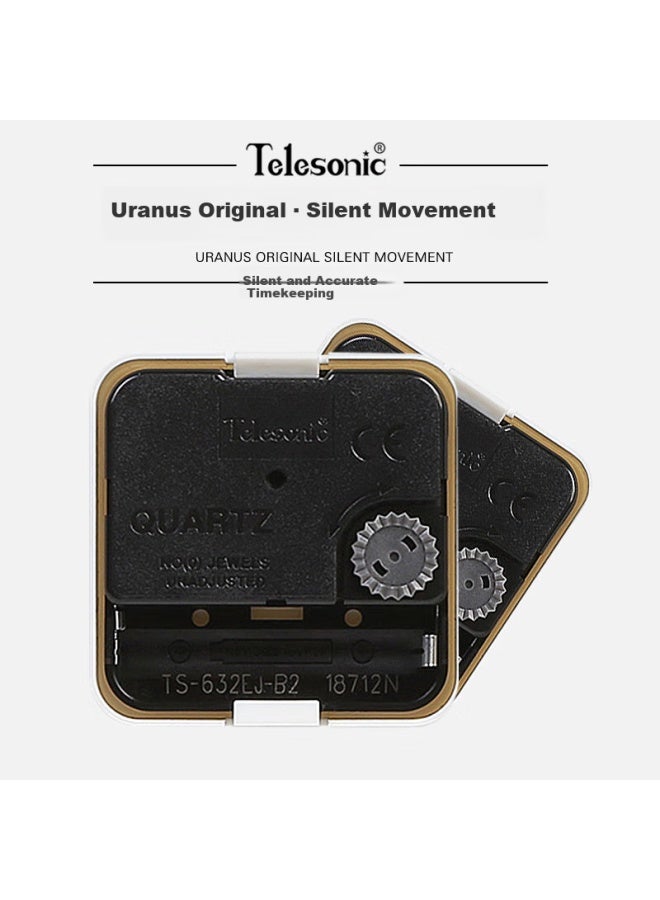 Telesonic Wall Clock, Living Room Clock, Home Use, No Drilling Required, Wall-mounted, 3d High-end Quartz Clock - Image 3