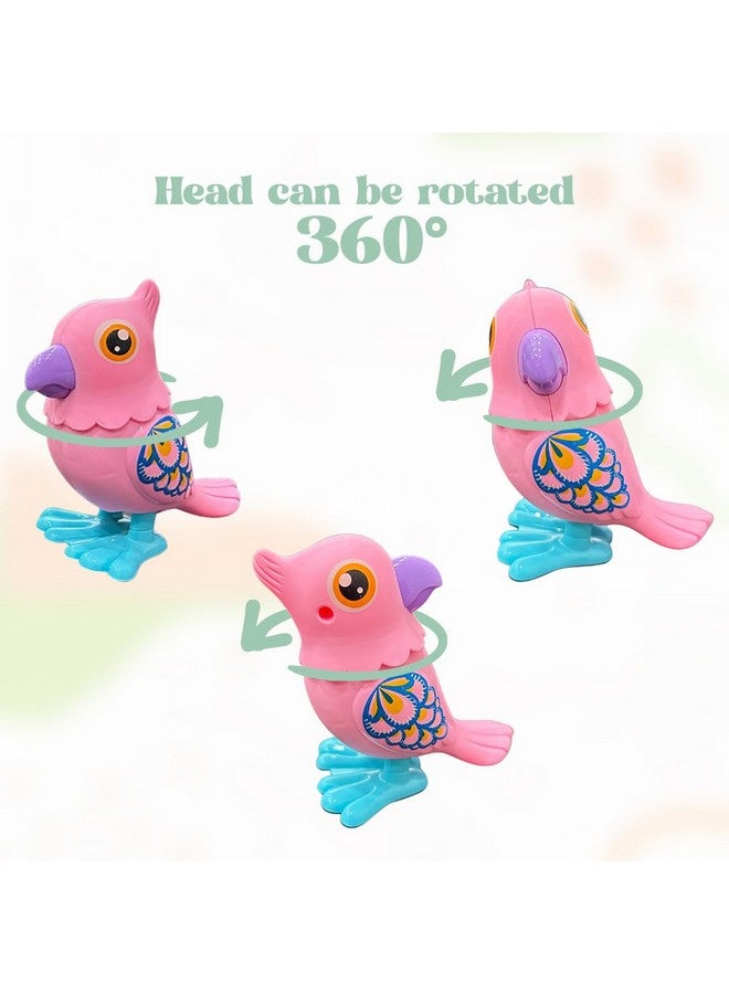 Wembley 3 Pcs Jumping Bird Wind Up Toys Key Operated Colorful Bird Toys For Kids 6 Months To 3 Years Old Crawling Walking Moving For Toddlers - Multicolored - Image 4