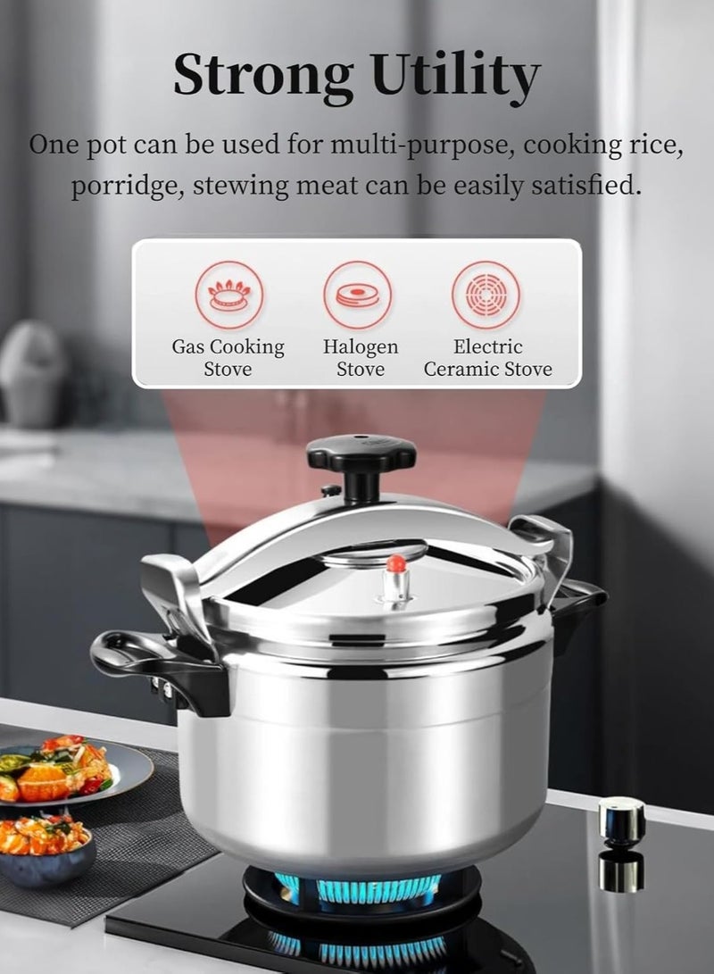 Denx Pressure Cooker Made of high quality 2mm thick aluminum, this 9 litre pressure cooker ensures durability and safety. - Image 4