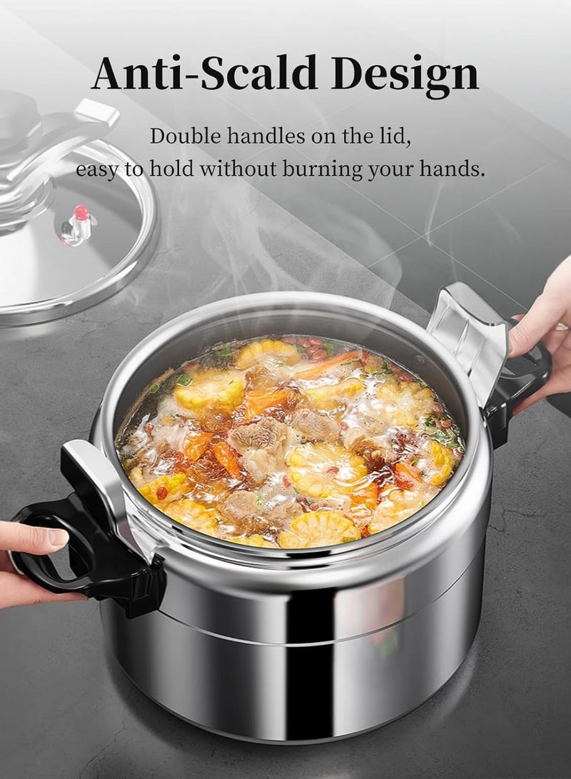 Denx Pressure Cooker Made of high quality 2mm thick aluminum, this 9 litre pressure cooker ensures durability and safety. - Image 3