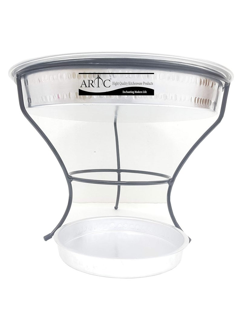 ARTC Breakfast serving tray or Dry fruit Serving dish 7 partition with stand 40cm  - Image 2