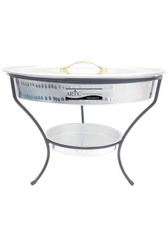 ARTC Breakfast serving tray or Dry fruit Serving dish 7 partition with stand 40cm  - Image 3