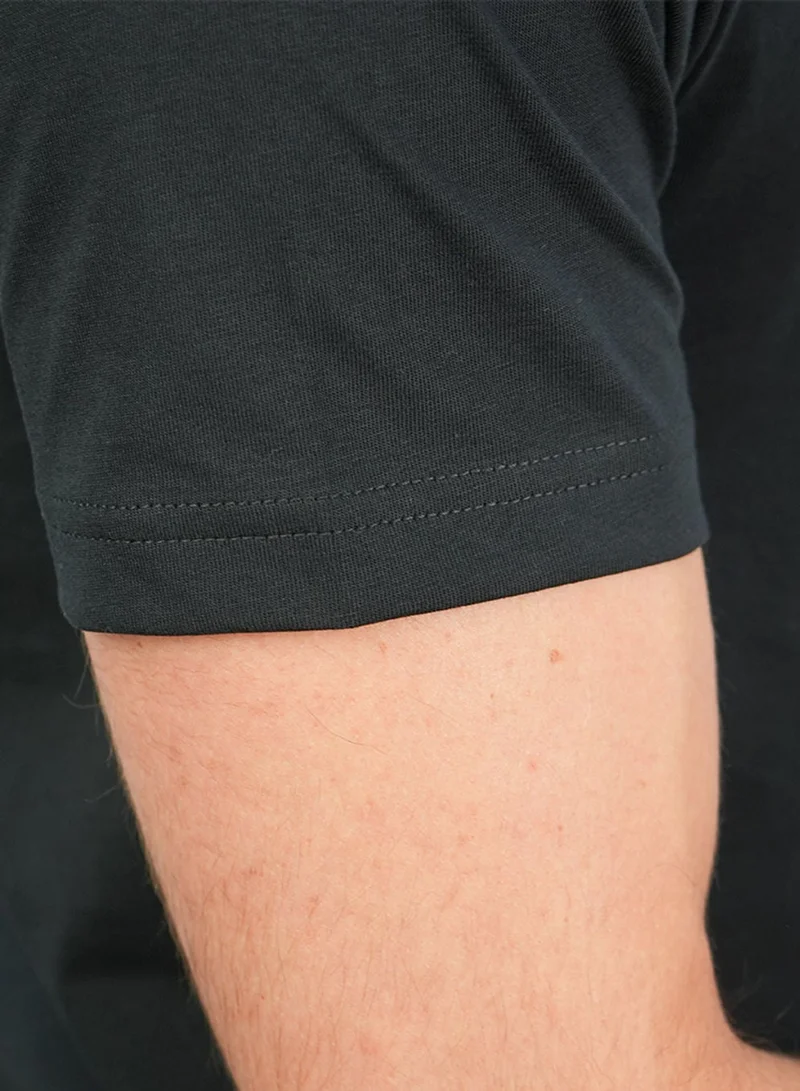 GIORDANO  Men’s Slim Cotton Crew Neck Message Print Tee for Men | Best Price UAE