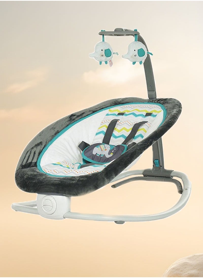 Arababy Lightweight Baby Rocker Adjustable Chair For Newborn To Toddler With Musical Toys  - Image 1