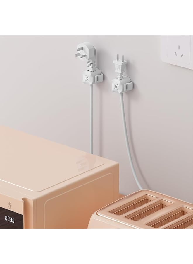 Green Tiger 12 Pack Cable Tidy Clips, Self Adhesive USB Cable Tidy - Holder Clip for Tidy Charging - Wall Mounted Cable Organiser, For Phone Charging Cable, Kitchen Appliances, Office Supplies (White,Black) - Image 5