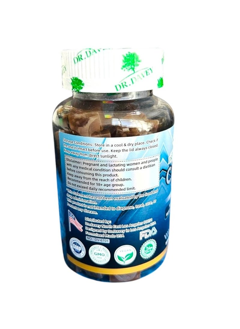DR. DAVEY - Dr. Davey Creatine Monohydrate Gummies – Sugar-Free, Muscle Growth & Recovery Boost – 60 Vegan Gummies - Image 1