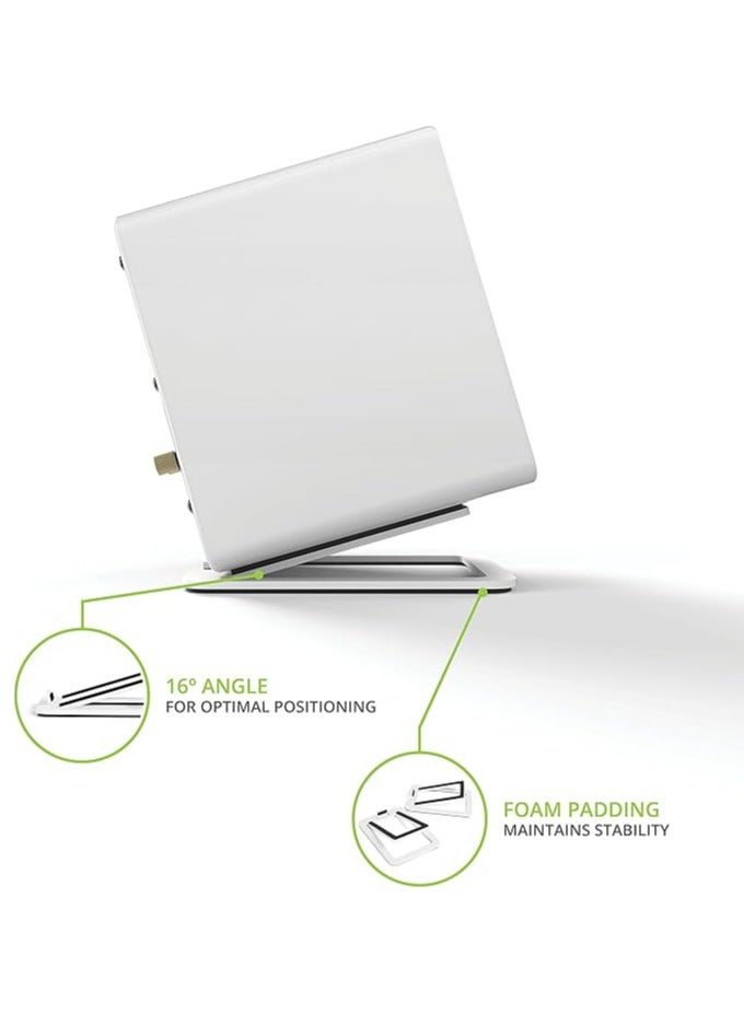 Desktop Computer Audio Stand, Desktop Computer Speaker Bracket Bracket (White, 11.5*15.5*0.03cm) - Image 3