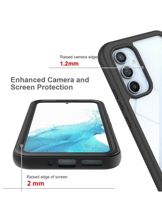 S-TOP Case For Samsung Galaxy A54 5G Starry Sky Solid Color Shockproof TPU Clear PC Phone Case - Image 5