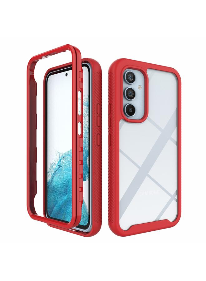 S-TOP Case For Samsung Galaxy A54 5G Starry Sky Solid Color Shockproof TPU Clear PC Phone Case - Image 1