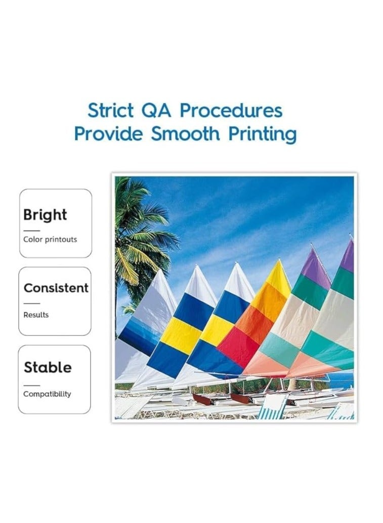 Terabyte 108 Compatible Ink Set For L8050 70 ml Multipack Black, Cyan, Yellow, Magenta, Light cyan, light magenta - Image 2