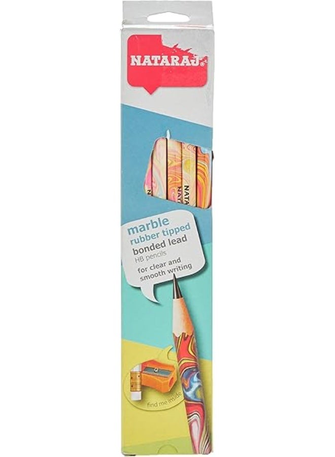 ناتاراج قلم رصاص ماربل + مطاط 12 قطعة ناتراج - Image 1