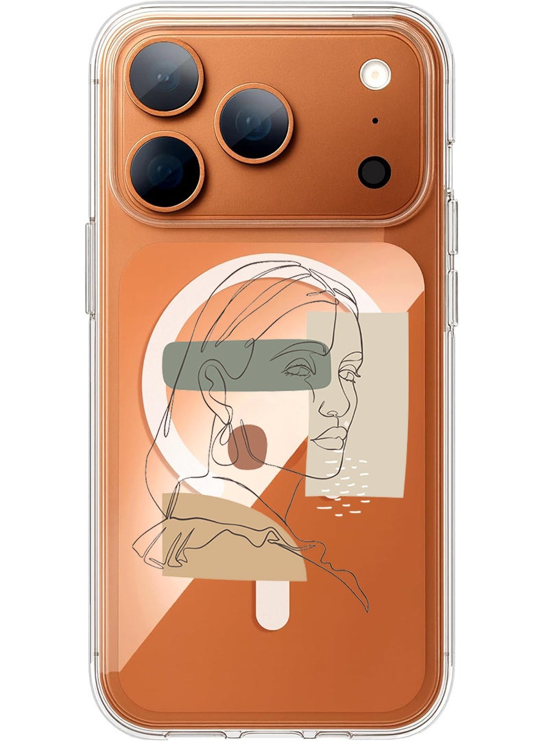 Theodor Magnetic Case for Apple iPhone 17 Pro Compatible with MagSafe Wireless Charging, Shockproof Phone Bumper Cover - Young forever-01 - Image 1