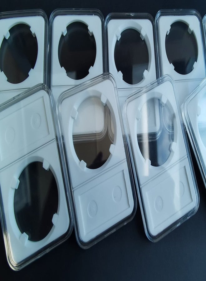 TEAMWILL عبوة من 10 قطع من حوامل عرض وتخزين العملات المعدنية، مقاس 38 مم، مناسبة لعملات مورغان، وبيس، ودولار أيك الفضي - Image 4