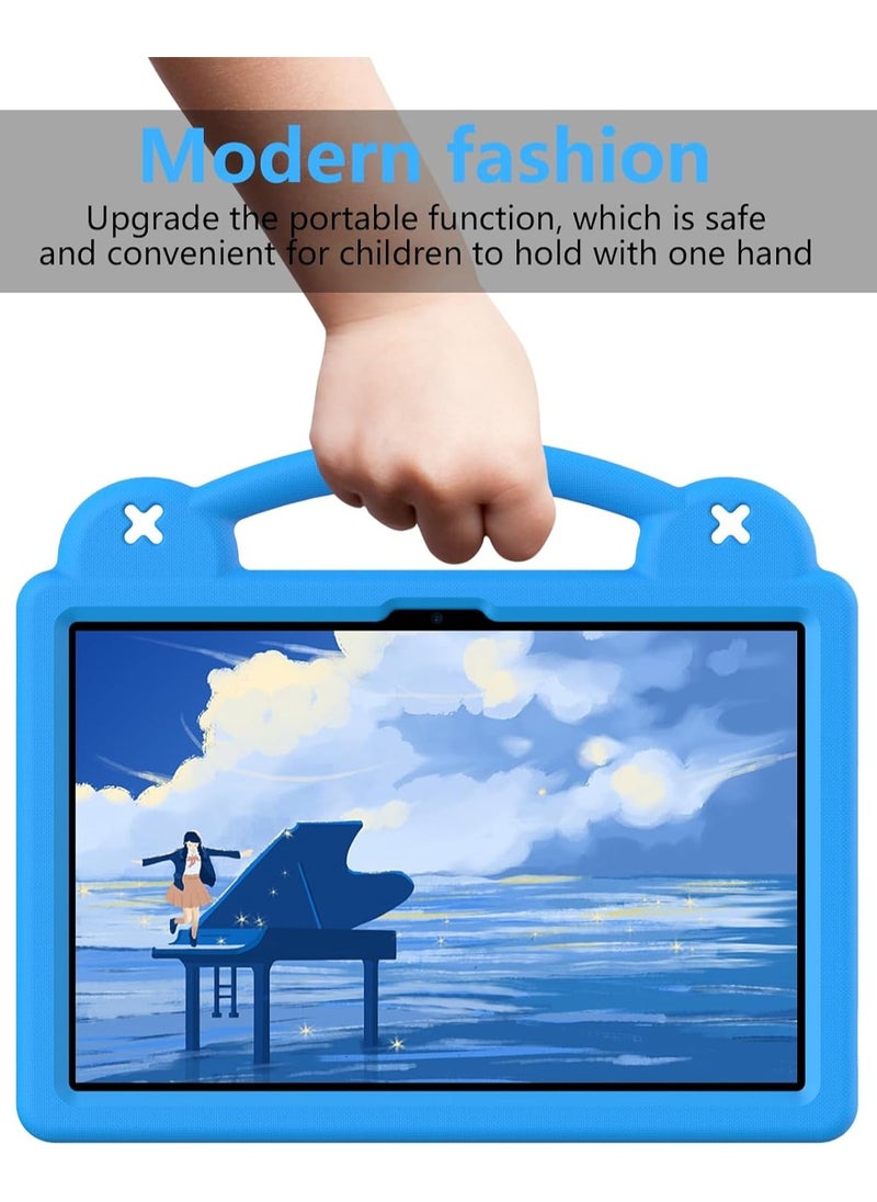VKL - Kids Case Compatible with Lenovo Tab M11 11 Inch Tablet, EVA Cartoon Shockproof Cover with Shoulder Strap Handle Stand (Sky Blue) - Image 1