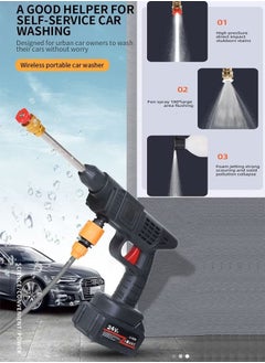 8 in 1 High Pressure Cordless Water Gun High Power Electric Nozzle Rechargeable Battery Electric Nozzle for Car Cleaning Floor Watering Flowers - pzsku/ZFD6BCFCB4B307131263EZ/45/_/1728123096/9aac4ba6-ea93-40ce-b05a-2276ad37ef93