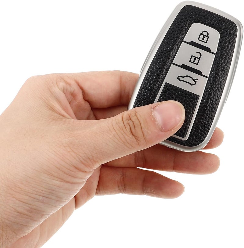 Car Key Fob Protector Case Full Cover Key Shell for 3-Button Leather Texture - Image 3