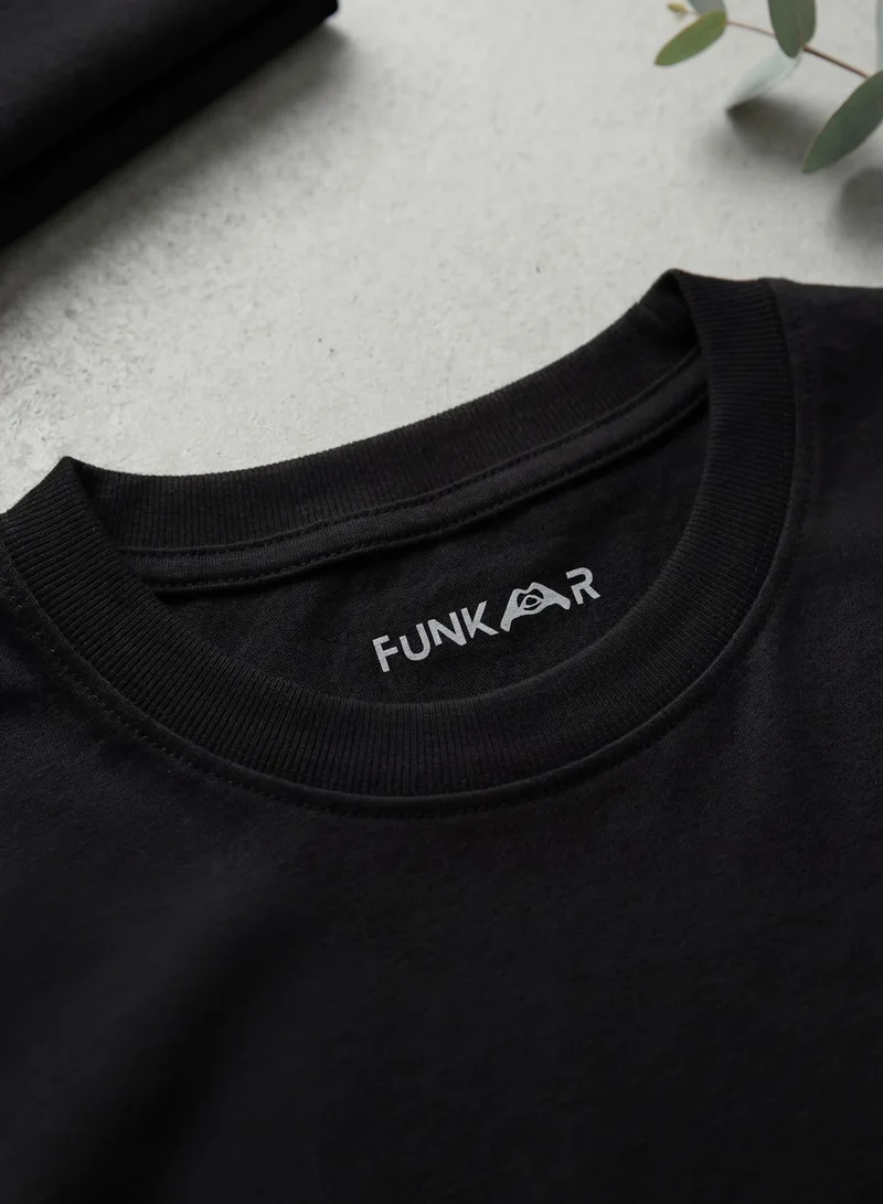 Funkaar black Mermaid 4th Birthday T-Shirt for Girls | "I Am 4" Design | Soft Combed Cotton for Women | Best Price UAE