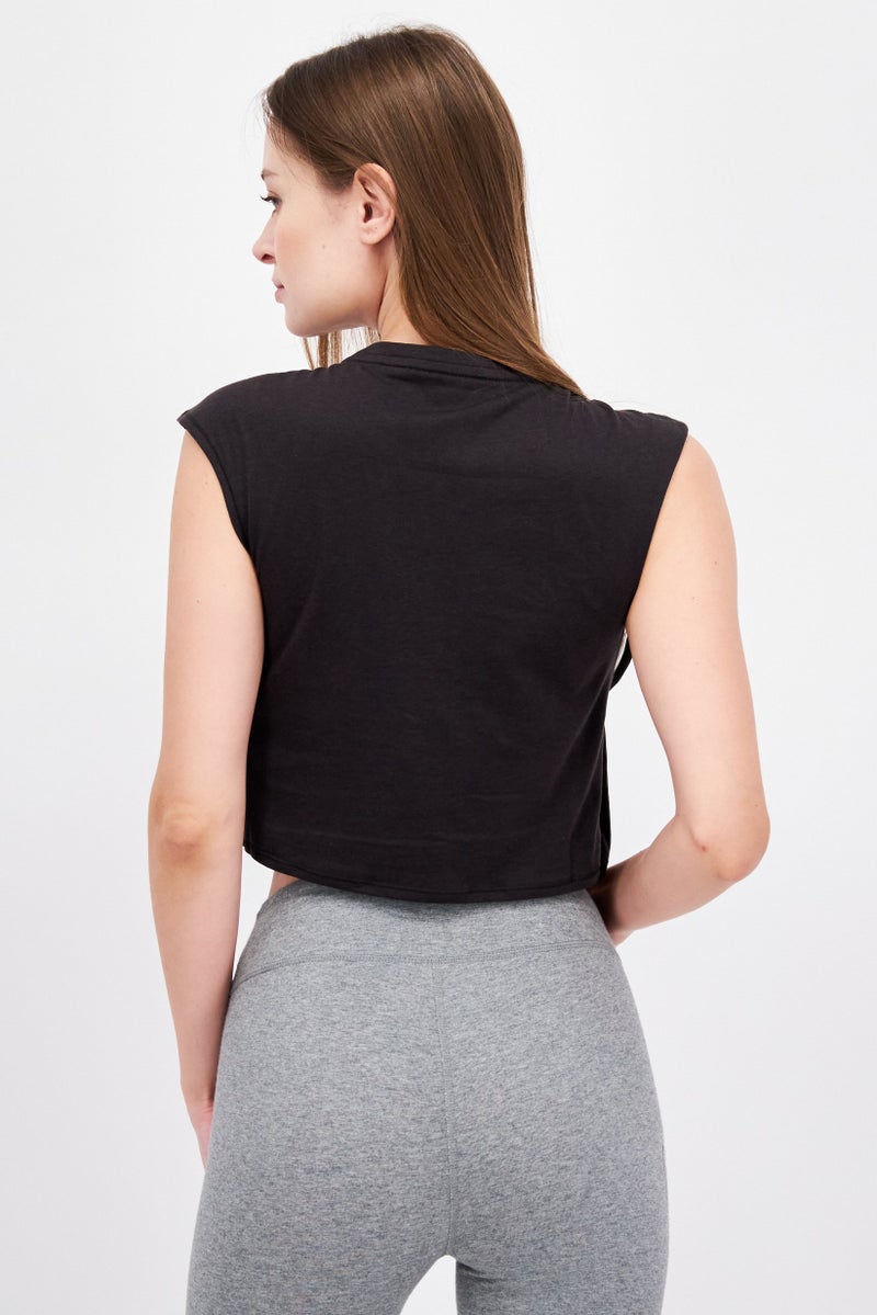 PUMA Women Sportswear Fit Sleeveless Training Top, Black - Image 4