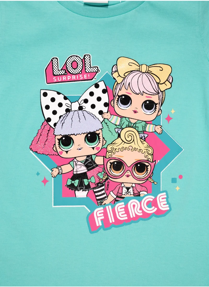 LoL Girls Lol Graphic T-Shirt, Turquoise,