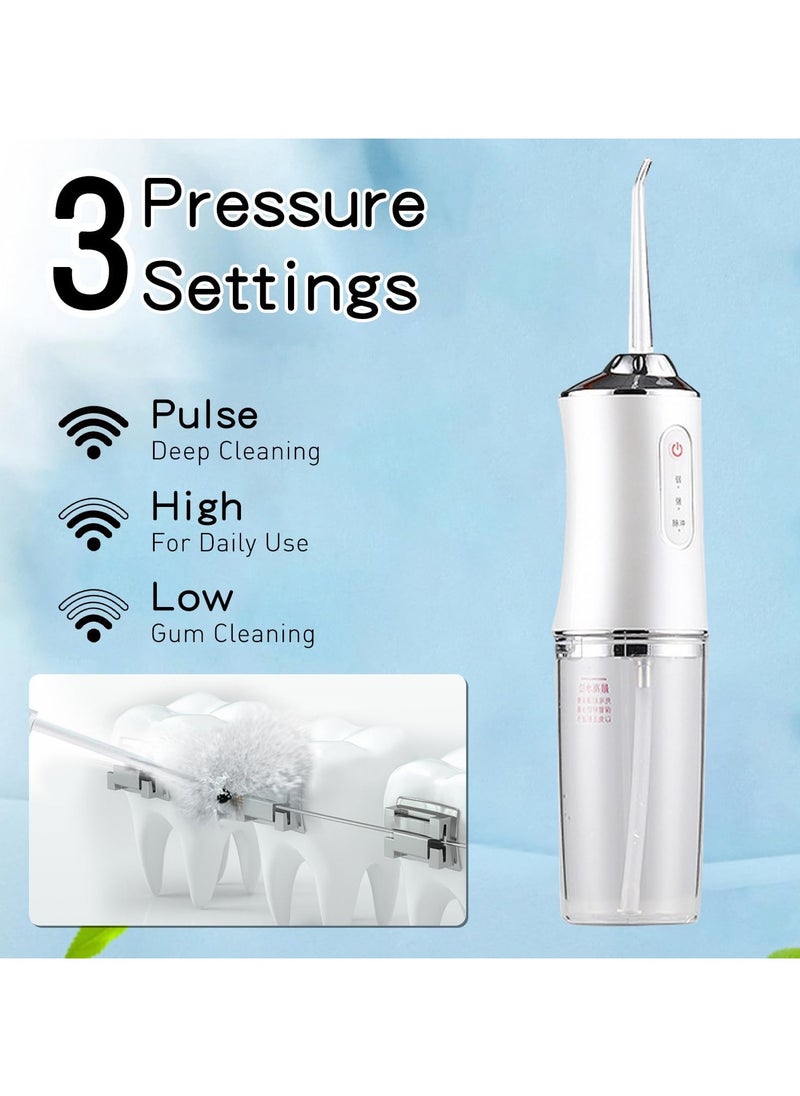 Water Flosser Electric Teeth Cleaning Dental Irrigator Cordless USB Rechargeable 3 Cleaning Modes Home Dental Care
