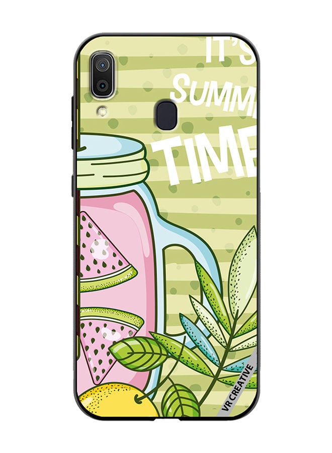 Protective Case Cover For Samsung Galaxy A30 Refreshing Juice Design Multicolour