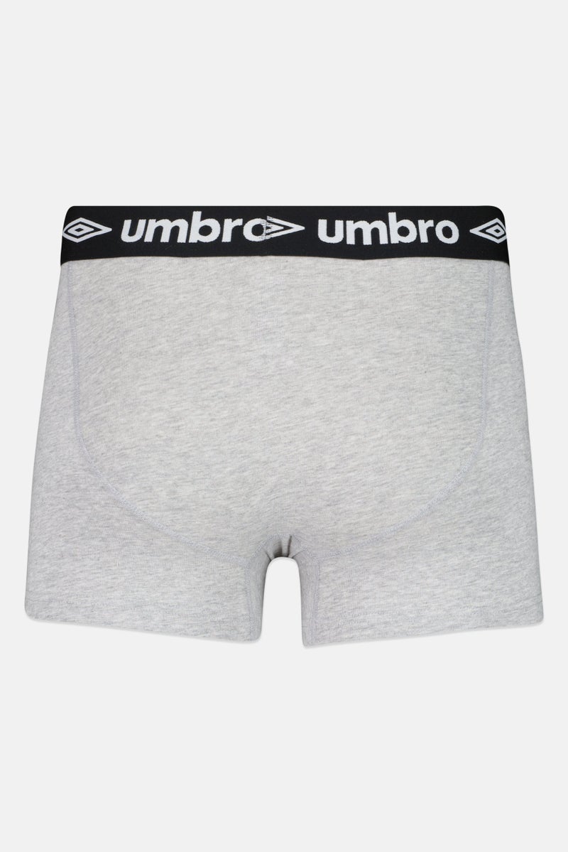 umbro شورت بوكسر رجالي 3 قطع بشعار العلامة التجارية، متعدد الألوان - Image 4