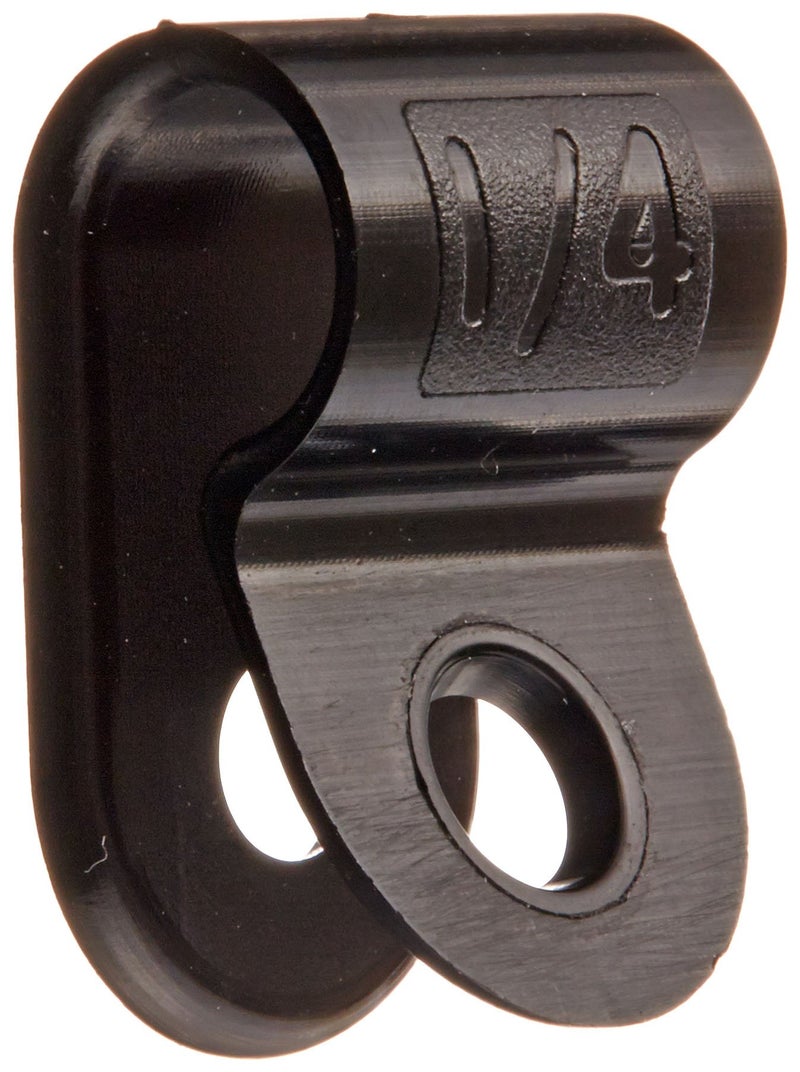 NSI NCH-250-0 Heavy Duty Nylon Cable Clamp, 0.25" Diameter, 0.5" Width, Black - Image 4