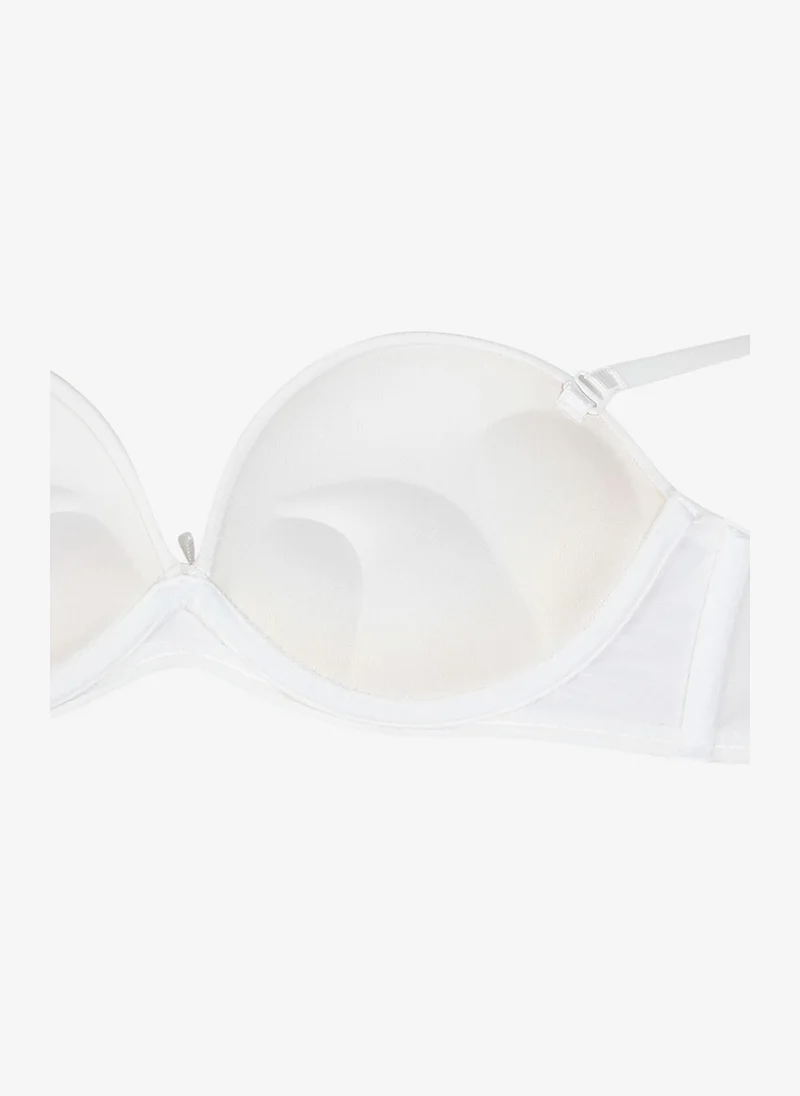 بنتي Women Wow Strapless White Wired Padded Bra