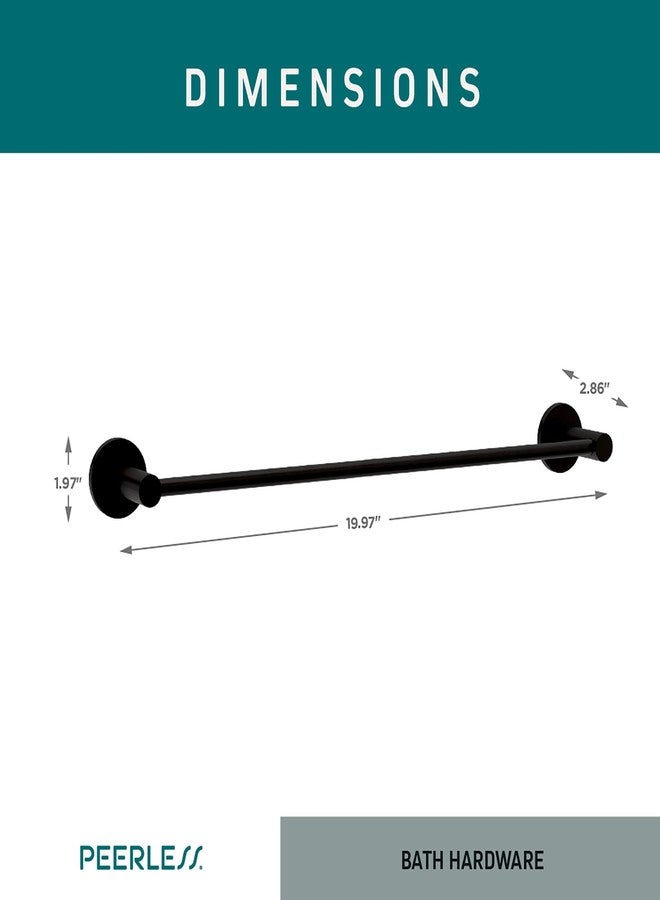 Peerless PA647-18BL Precept 18 inch Towel Bar, Matte Black - Image 3