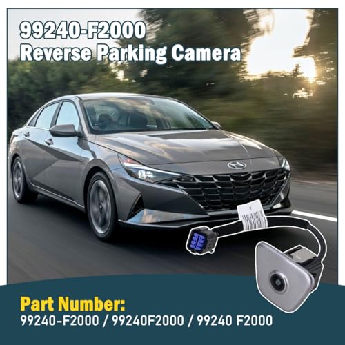 Xiaoyudou Rear View Backup Camera Reverse Parking Assist Camera Compatible with Hyundai Elantra 2019 2020, Repalces # 99240-F2000, 99240F2000, 99240 F2000 - Image 2