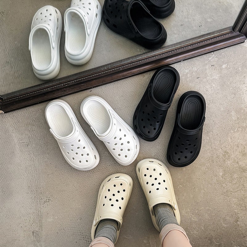 Export All-In-One Puff Clogs For Women New Thick Soles Increased 25 Years New Versatile Manufacturer Dropshipping - Image 4