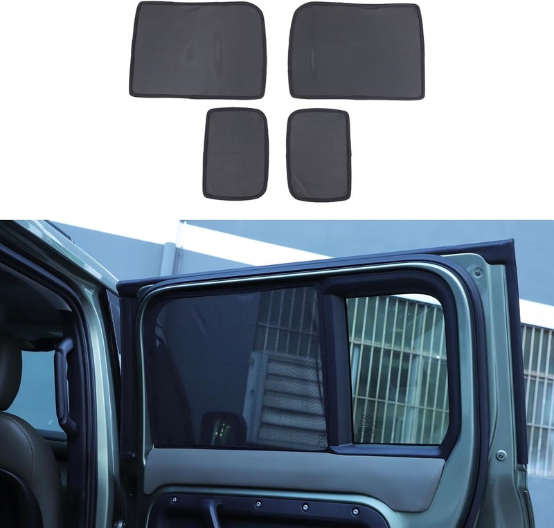PIUGILH Rear Window Sun Shades for Land Rover Defender 90 110 130 (2020-2025+) - Mesh Cover - Image 1