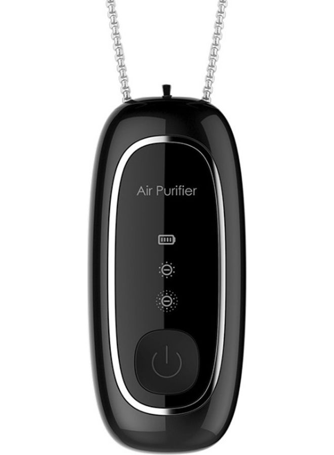 NIBEMINENT New Style Necklace Air Purifier Wearable Black 16x9.5x3cm - Image 1