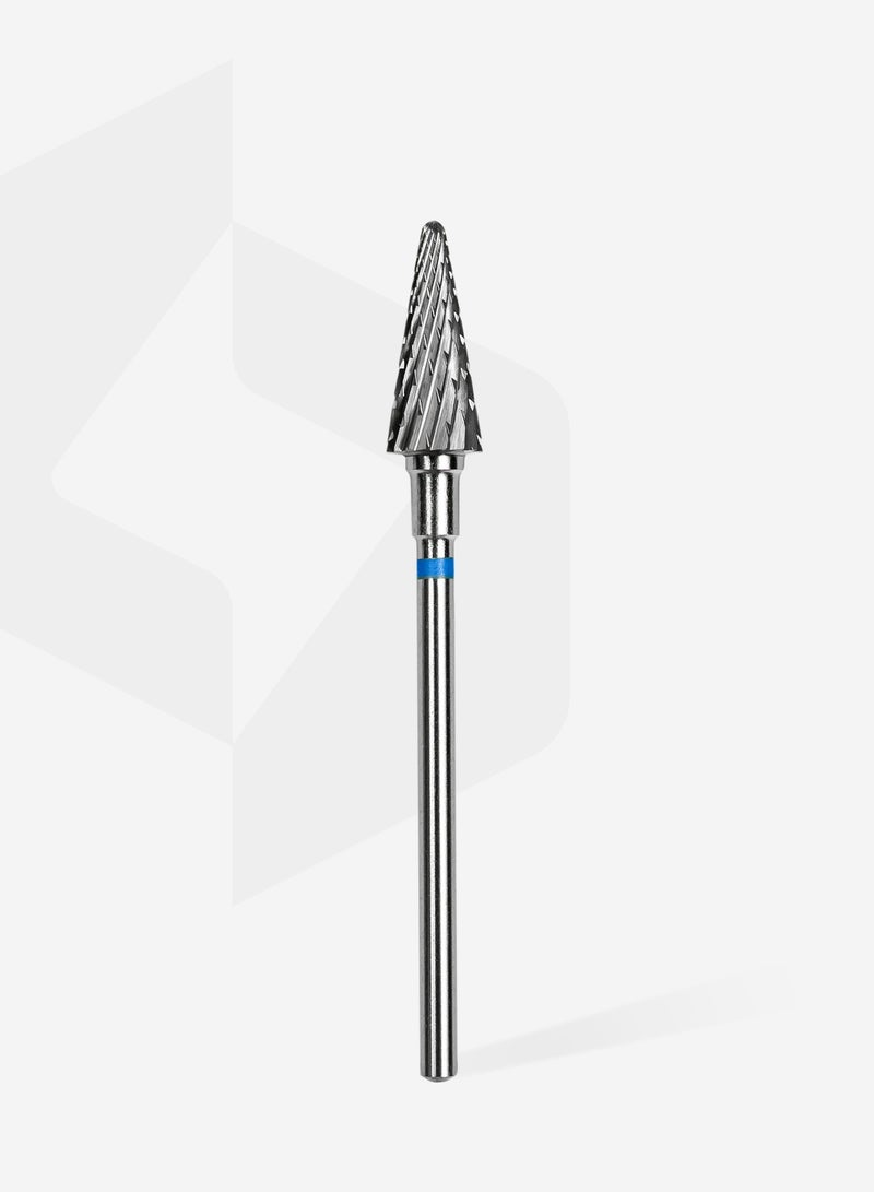 STALEKS PRO بت حفر الأظافر كربيد مخروط أزرق رأس EXPERT قطر 6 مم / جزء العمل 14 مم - Image 2