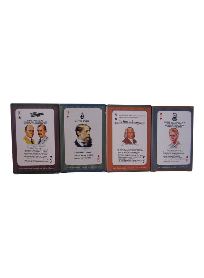 US Games Educational Playing Card Games Bundle - 4 Items (1 Of Each): Inventors Card Game, Composers Card Game, Scientists Card Game, & Authors Card Game - Image 2