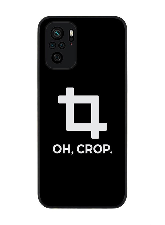 Rugged Black edge case for Redmi Note 10S/Redmi Note 10 4G Slim fit Soft Case Flexible Rubber Edges Anti Drop TPU Gel Thin Cover - Oh Crop