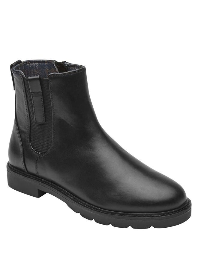 Rockport Women's Kacey Bootie Ankle Boot, Black Leather, 35.5 EU - Image 1
