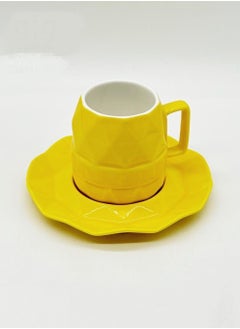 A cup with a luxurious yellow ceramic dish - pzsku/ZFD6CB50DFA79401D8208Z/45/_/1714593171/c6567f26-1ae1-4415-b862-cb5e39a0ae87