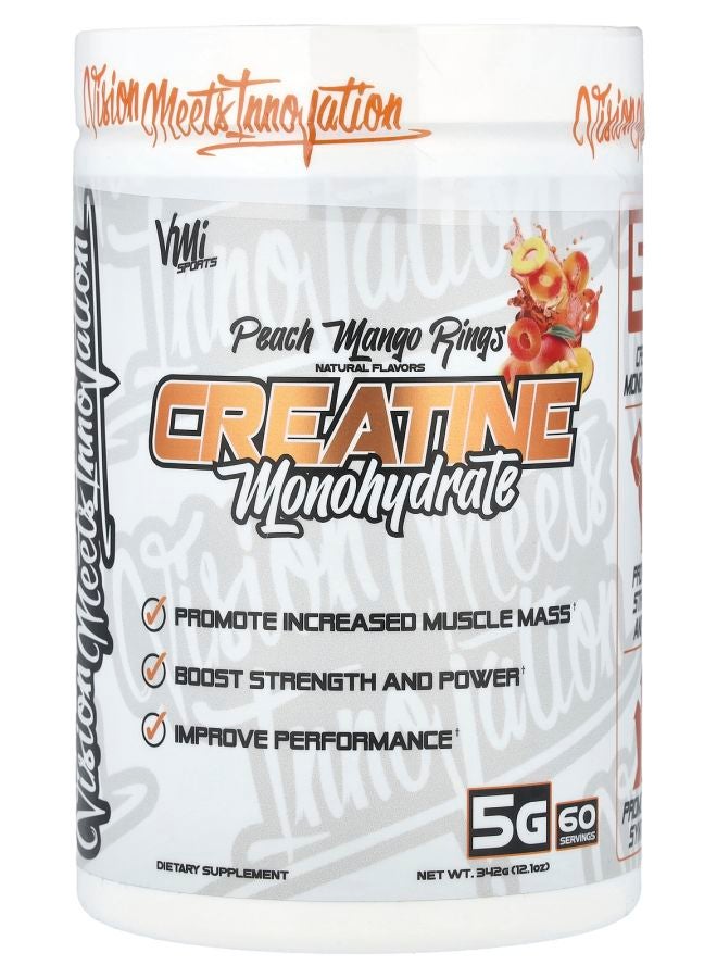 VMI Sports Creatine Monohydrate Peach Mango Rings 12.1 oz (342 g) 