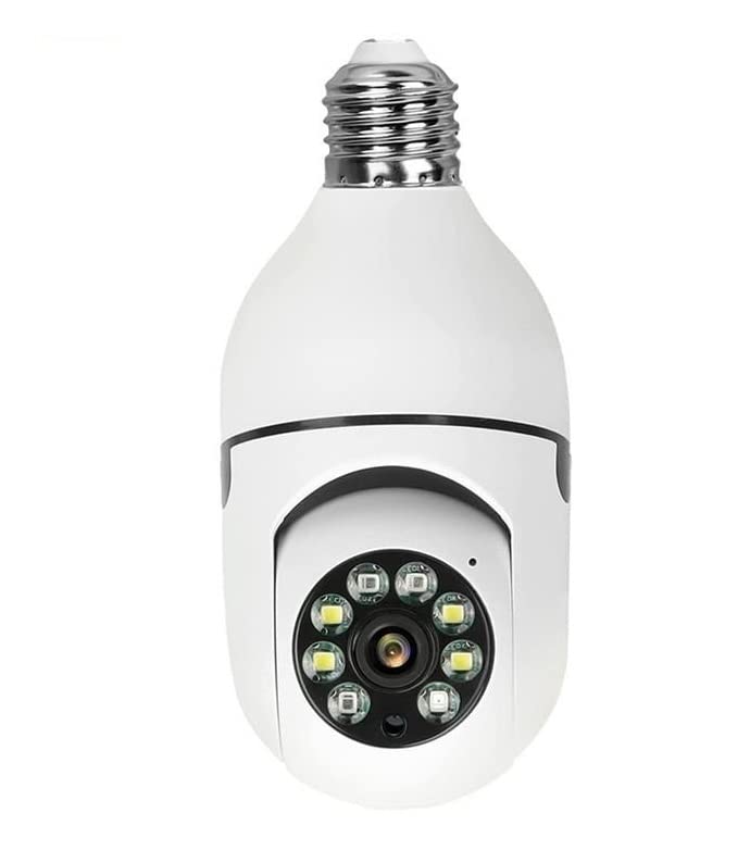 SIOVS SIOVS WiFi Wireless CCTV Camera 1080p Bulb Shape PTZ V380 Pro CCTV Security Camera with LED Lights Auto Tracking Smart Motion Detection and Alarm Two Way Audio Night Vision Remote Viewing  - Image 1