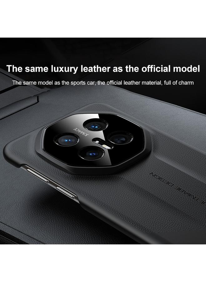 S-TOP Case For Huawei Mate 70 Imitation Ultimate Design PC Hybrid Plain Leather Phone Case - Image 3
