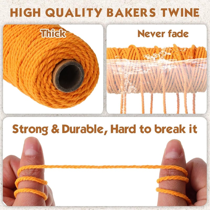 Woanger 32 لفة من حبل المكرمية 4 خيوط 2 مم × 1760 ياردة من قطن المكرمية الطبيعي حبل قطن ملون بالجملة حبل حرفة DIY خيوط مكرمية ملونة للتريكو تغليف الهدايا مستلزمات التريكو DIY - Image 3