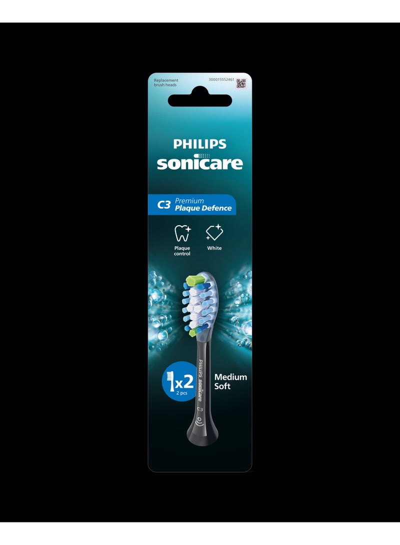 Philips Sonicare Plaque Defence Brush Head Black 2PK HX9042/91 - Image 3