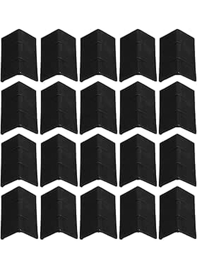 20 Pcs Black L Shaped Corner Protectors Anti Slip Padding For Truck Transport Safety - Image 1